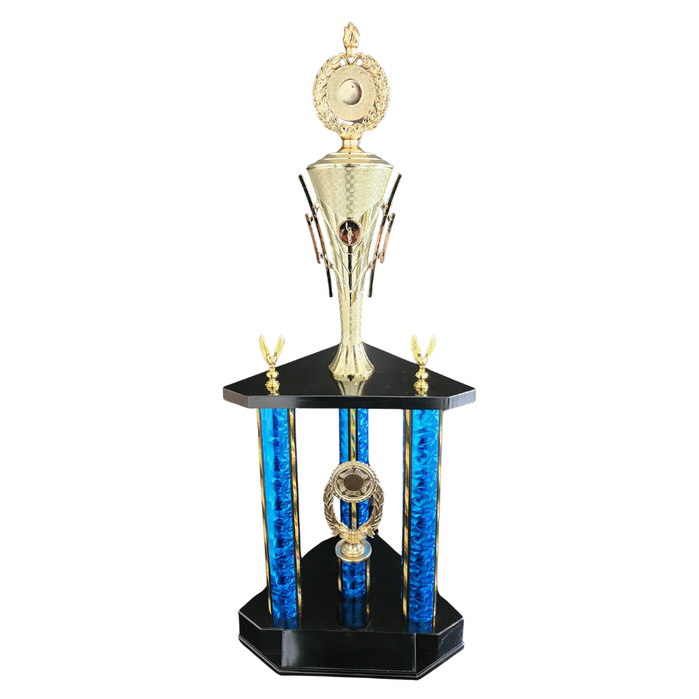 3 Column Trophies - Woolf's Trophies And Engravers