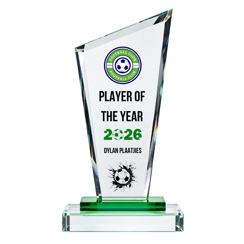 Trapeziod Trim Glass Award