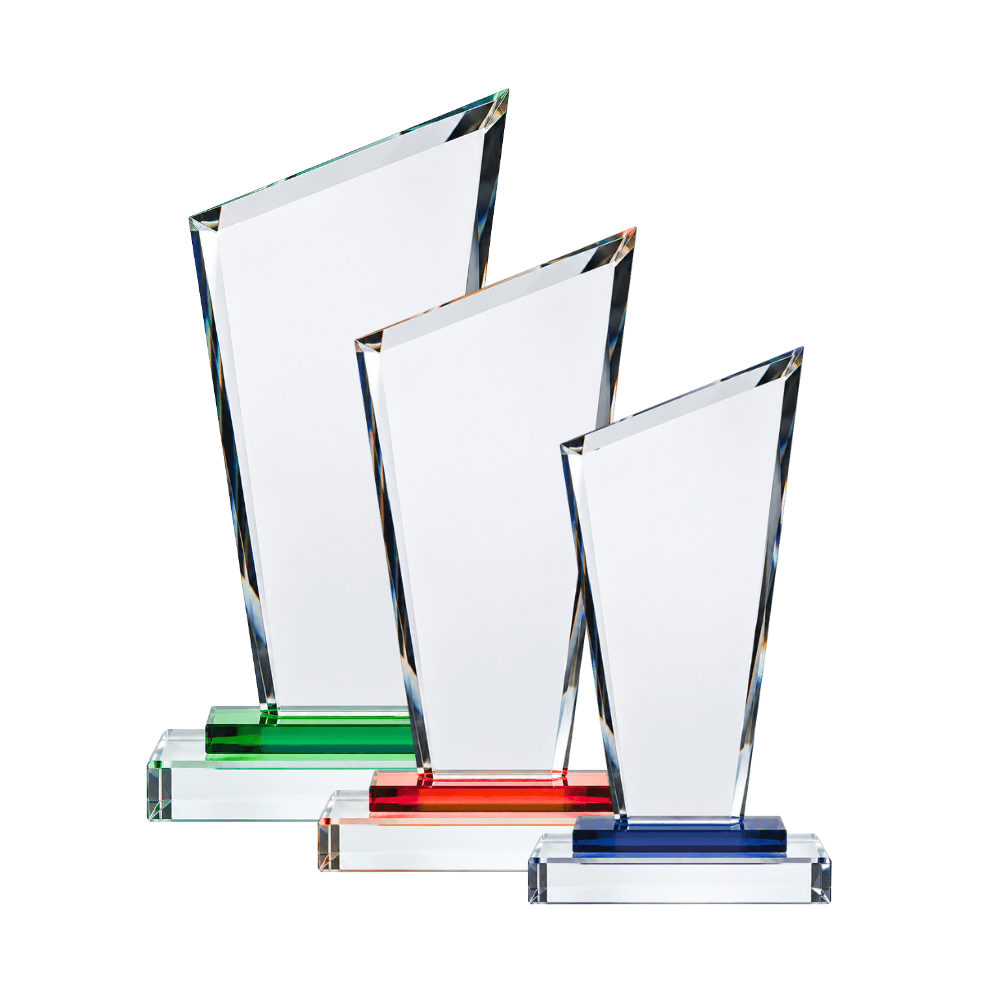 Trapeziod Trim Glass Award