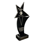 Black Acrylic Star Award
