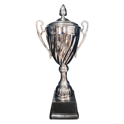 Silver Swirl Metal Cup - CU0020