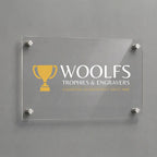 Custom UV Printed Rectangular Acrylic Office Sign