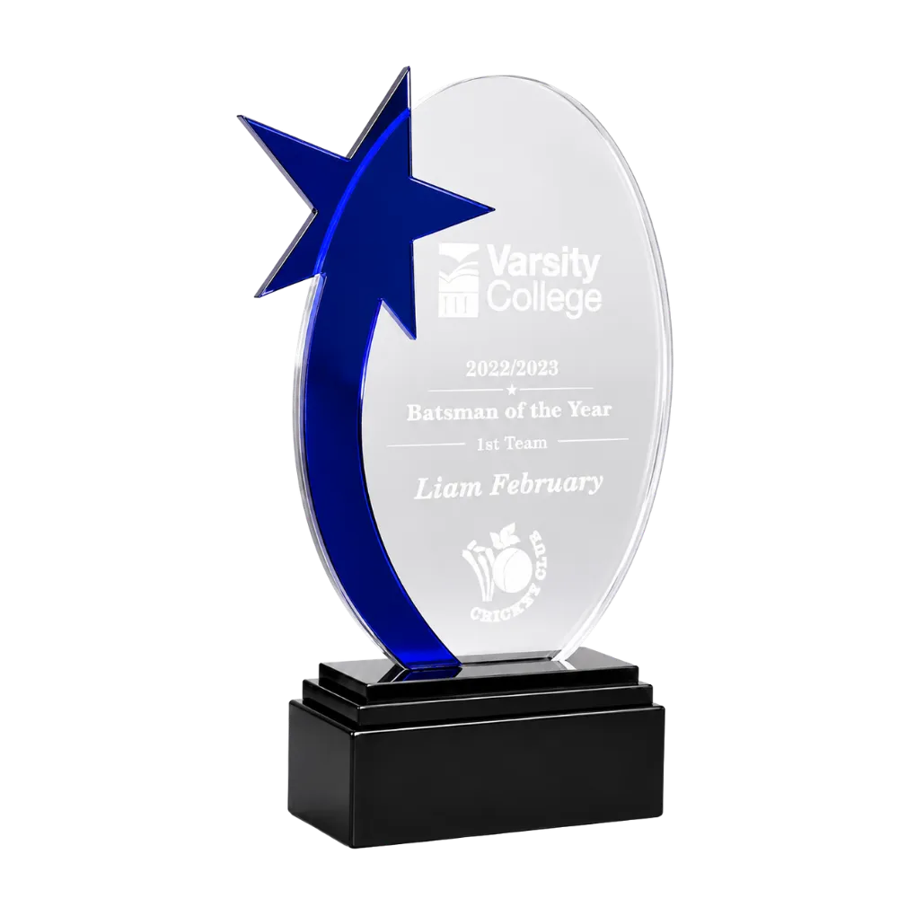 Oval Star Acrylic Award