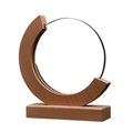 Round Wooden Premier Glass Award
