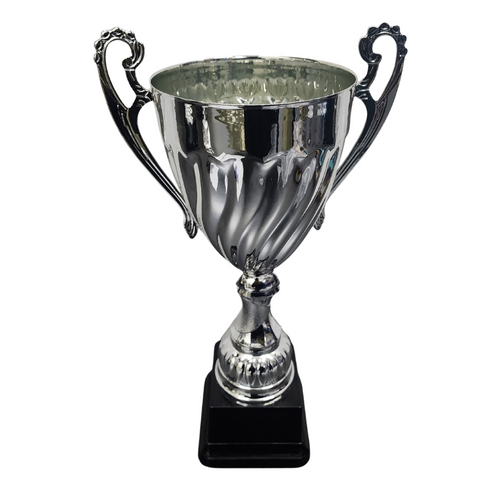 Open Silver Swirl Metal Cup - CU0020