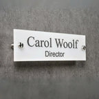 Custom Acrylic Door Name Plaque (25cm x 8cm)