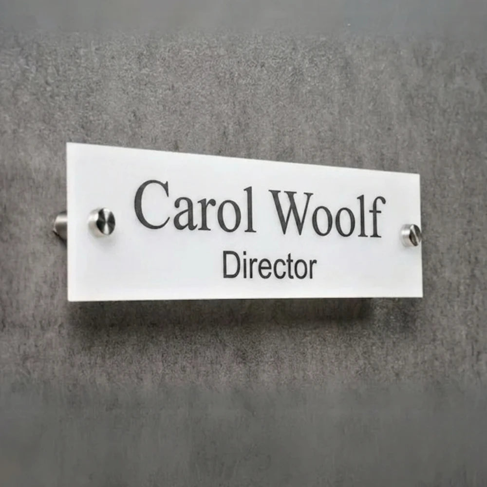 Custom Acrylic Door Name Plaque (25cm x 8cm)