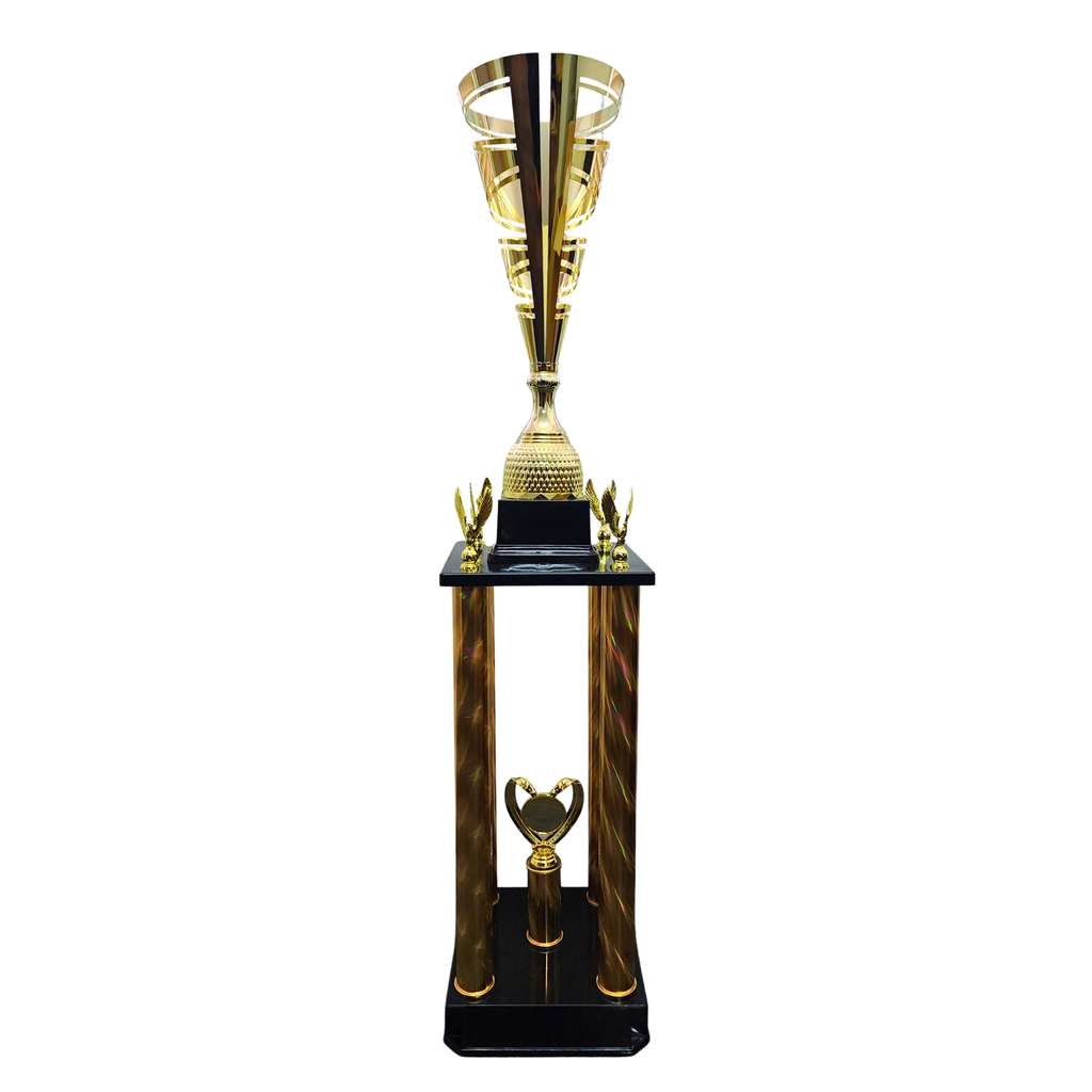 Gold Galaxy 4 Column Trophy