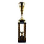 Gold Galaxy 4 Column Trophy