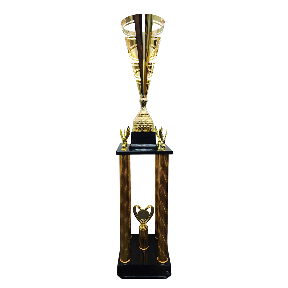 Gold Galaxy 4 Column Trophy