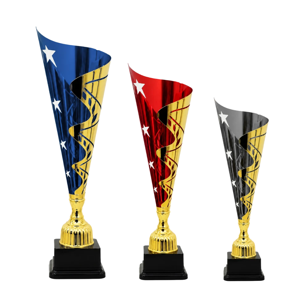 Gold Star Metal Cup (Blue / Red / Grey)