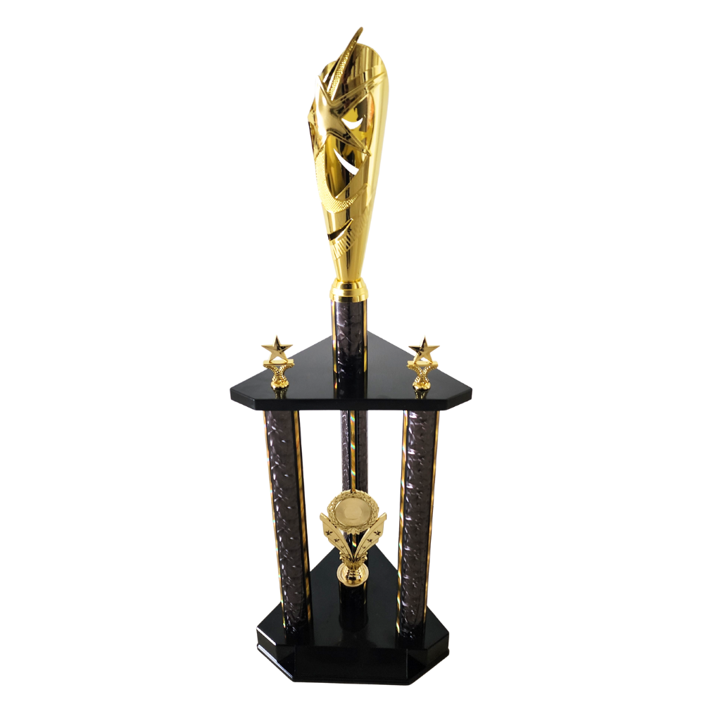 3 Column Dazzling Star Trophy