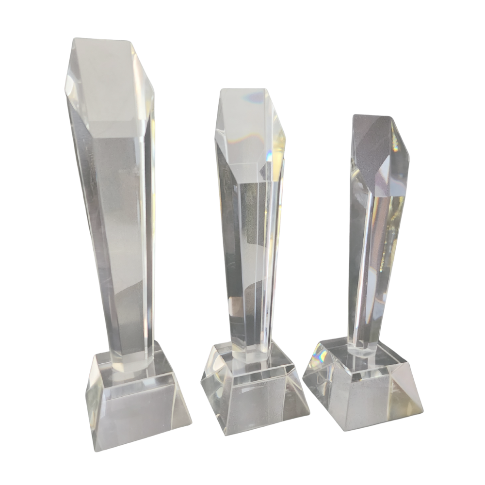 Pillar Glass Award - Woolf's Trophies And Engravers