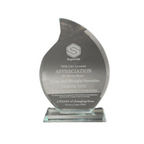 Flame Glass Award - Woolf's Trophies And Engravers