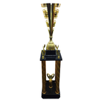 Gold Galaxy 4 Column Trophy