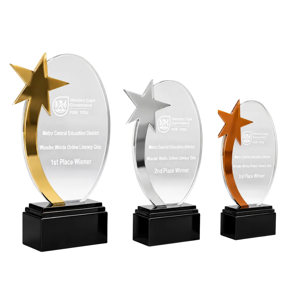 Oval Star Acrylic Award