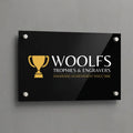 Custom UV Printed Rectangular Acrylic Office Sign