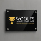 Custom UV Printed Rectangular Acrylic Office Sign