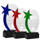 Oval Star Acrylic Award