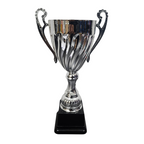 Open Silver Swirl Metal Cup - CU0020
