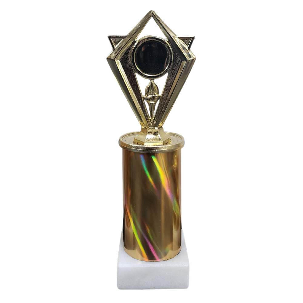 Titleholder Example Trophy Budget Holder Column Trophy – Woolf's Trophies And Engravers