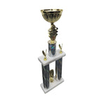 2 Column Flower Bowl Metal Cup Trophy