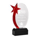 Oval Star Acrylic Award