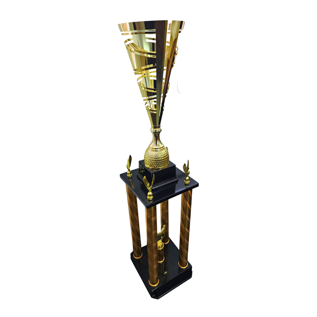 Gold Galaxy 4 Column Trophy