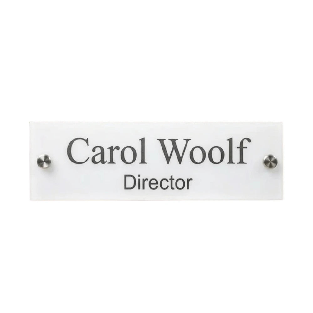 Custom Acrylic Door Name Plaque (25cm x 8cm)