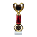 Classic Heart Star Riser Column Trophy