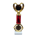 Classic Heart Star Riser Column Trophy