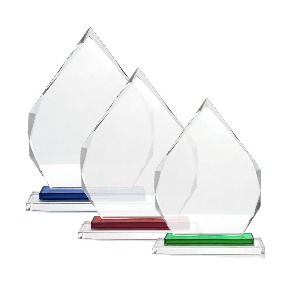 Diamond Trim Glass Award