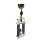 2 Column Flower Bowl Metal Cup Trophy