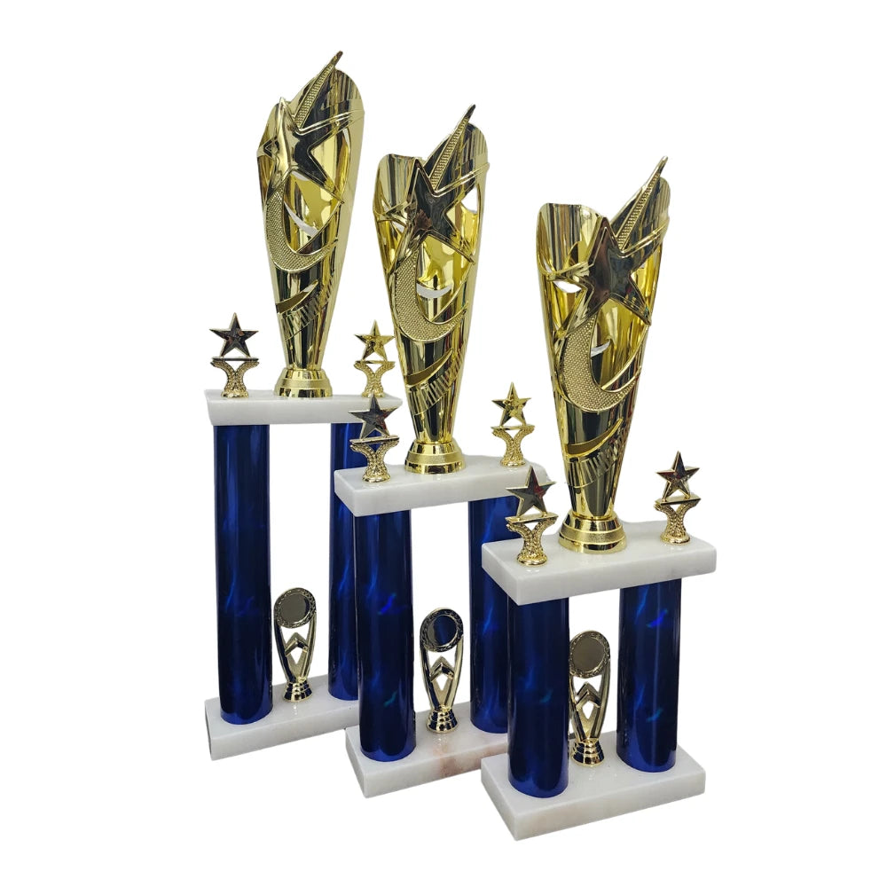 2 Column Trophies - Woolf's Trophies And Engravers