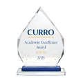 Diamond Trim Glass Award