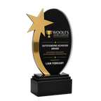 Oval Star Acrylic Award