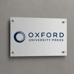 Custom UV Printed Rectangular Acrylic Office Sign