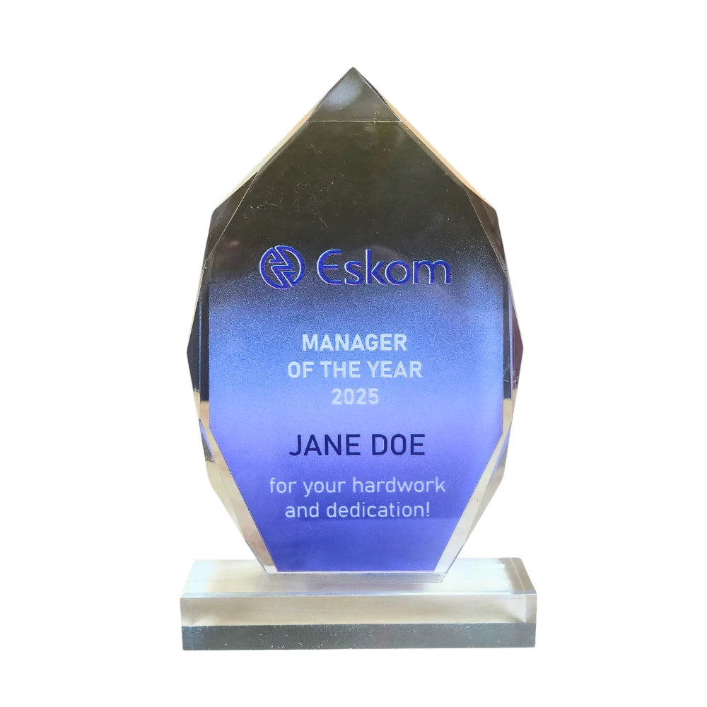 Heptagon Budget Acrylic Award