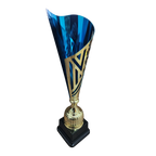 Gold Tribal Metal Cup (Blue)