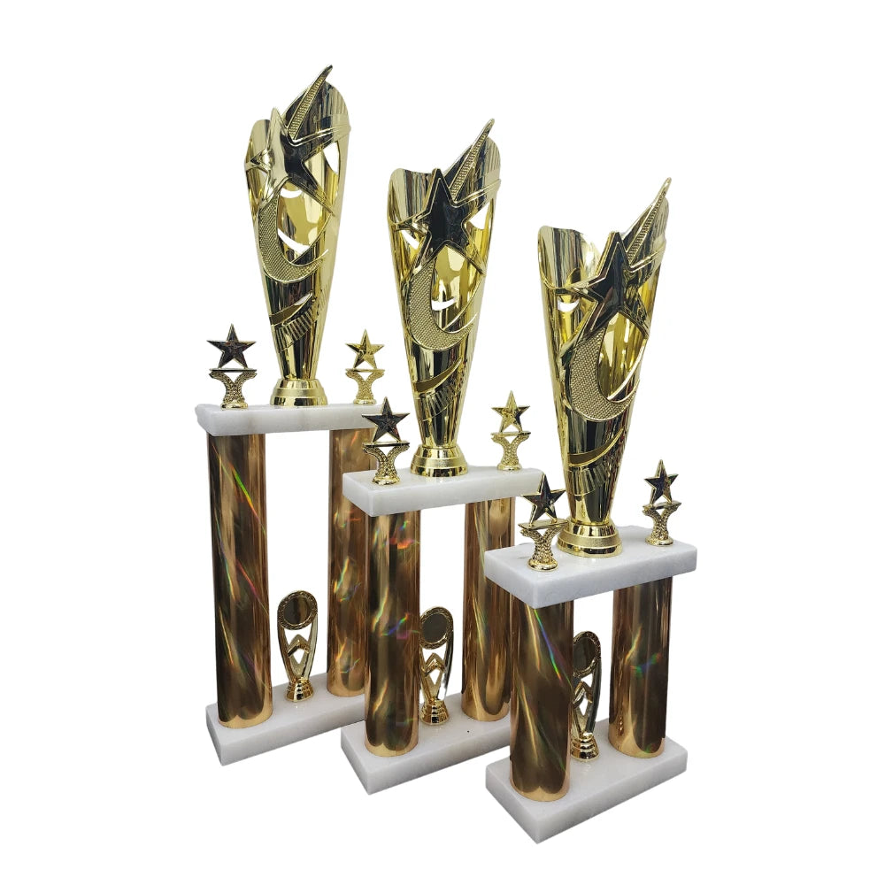 2 Column Trophies - Woolf's Trophies And Engravers