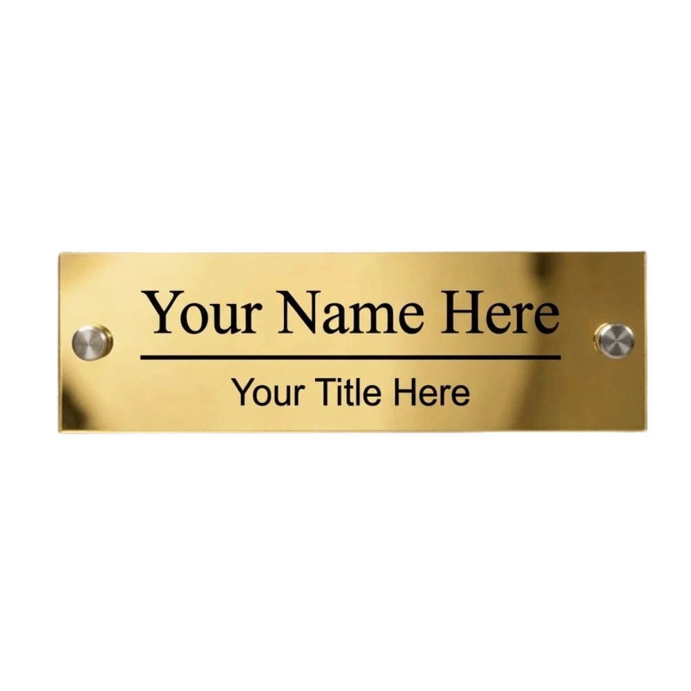 Custom Acrylic Door Name Plaque (25cm x 8cm)