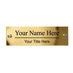 Custom Acrylic Door Name Plaque (25cm x 8cm)