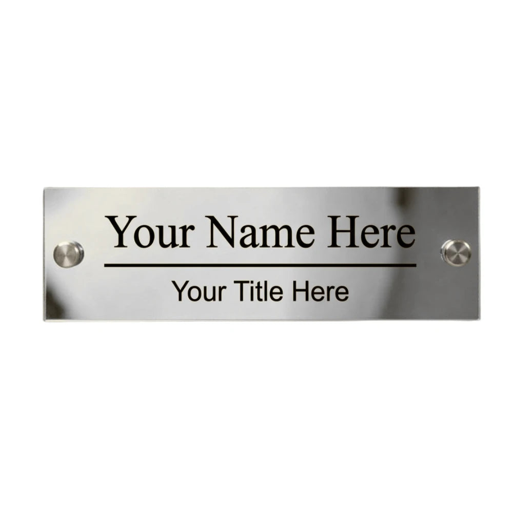 Custom Acrylic Door Name Plaque (25cm x 8cm)