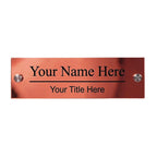Custom Acrylic Door Name Plaque (25cm x 8cm)