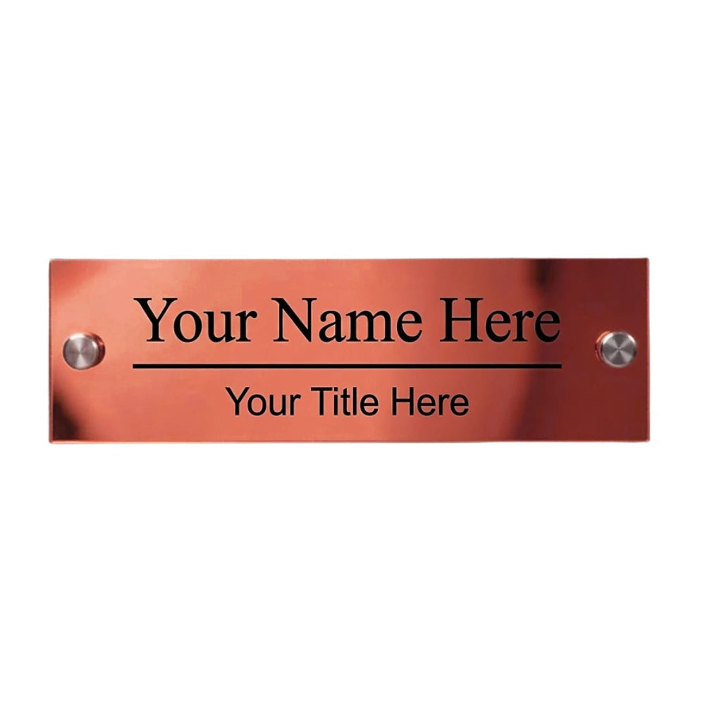 Custom Acrylic Door Name Plaque (25cm x 8cm)