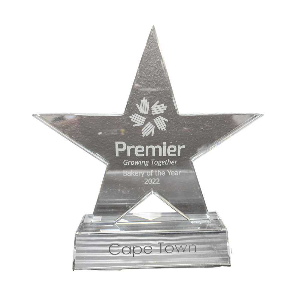 Star Glass Award - Woolf's Trophies And Engravers