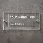 Custom Acrylic Door Name Plaque (25cm x 8cm)