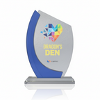Curved Strip Glass Award - Woolf's Trophies And Engravers