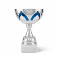 Silver / Blue Metal Bowl Cup - CU0029