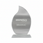 Flame Glass Award - Woolf's Trophies And Engravers
